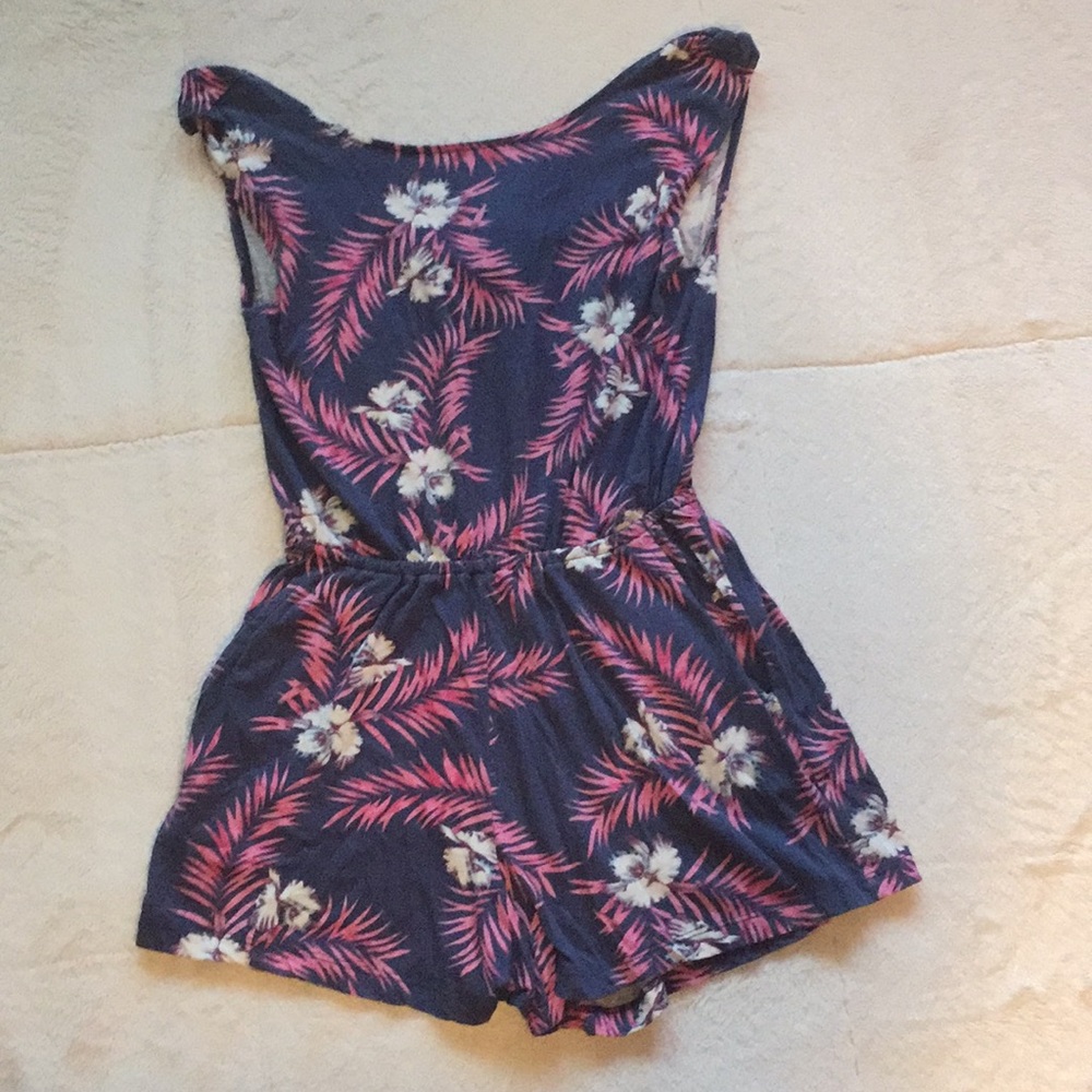 Purple Flowered Romper 🌸
